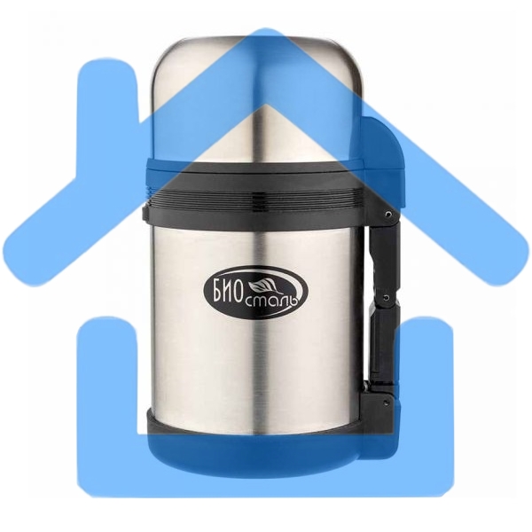Термос BIOSTAL NG800-1 0.8 л, универс, ручка, рем. для переноски, крышка-чашка и доп. пласт. чашка.