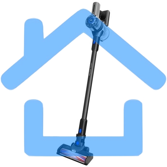 Пылесос вертикальный/ручной BQ VC0801H серый, питание от аккумулятора, 50 Вт, уборка сухая, пылесборник 0.6 л, работа от АКБ max 40 мин.