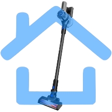 Пылесос вертикальный/ручной BQ VC0801H серый, питание от аккумулятора, 50 Вт, уборка сухая, пылесборник 0.6 л, работа от АКБ max 40 мин.