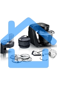 Кухонный комбайн Bosch 1000 Вт, черный