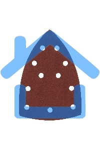 Треугольник абразивный Denzel на ворc. подложке под 