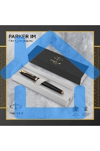Ручка перьевая Parker IM Premium F323 (CW1931646) Black GT F сталь нержавеющая, подарочная коробка