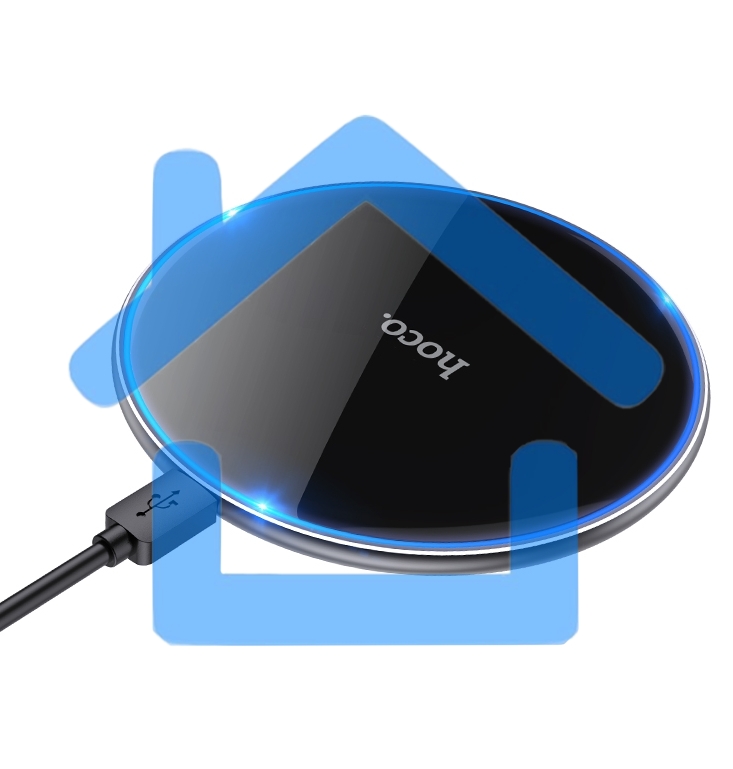 Беспроводная зарядка HOCO CW6 Pro Easy, 2A, черный