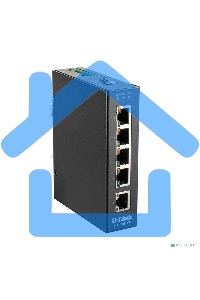 Промышленный неуправляемый коммутатор D-Link DIS-100E-5W/A1A с 5 портами 10/100Base-TX, функцией энергосбережения и поддержкой QoS