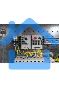 Шкаф уличный всепогодный укомплектованный настенный ЦМО ШТВ-Н, IP55, 12U, корпус: сталь, 600х600х330 мм (ВхШхГ), серый