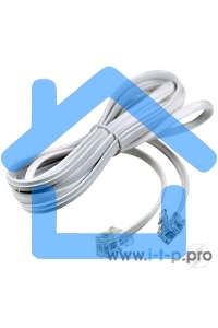 Телефонный шнур, удлинитель RJ-11(6P-4C), длина 2 метра, белый Rexant