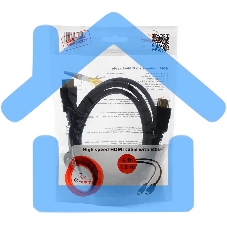 Кабель Cablexpert HDMI CC-HDMI4-6, 19M/19M, v2.0, медь, позол.разъемы, экран, 1.8м, черный, пакет