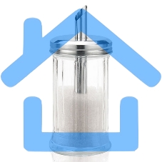 Сахарница с дозатором LR08-33 LARA 300мл, стекло, сталь Сахарница с дозатором LR08-33 LARA 300мл, стекло, сталь