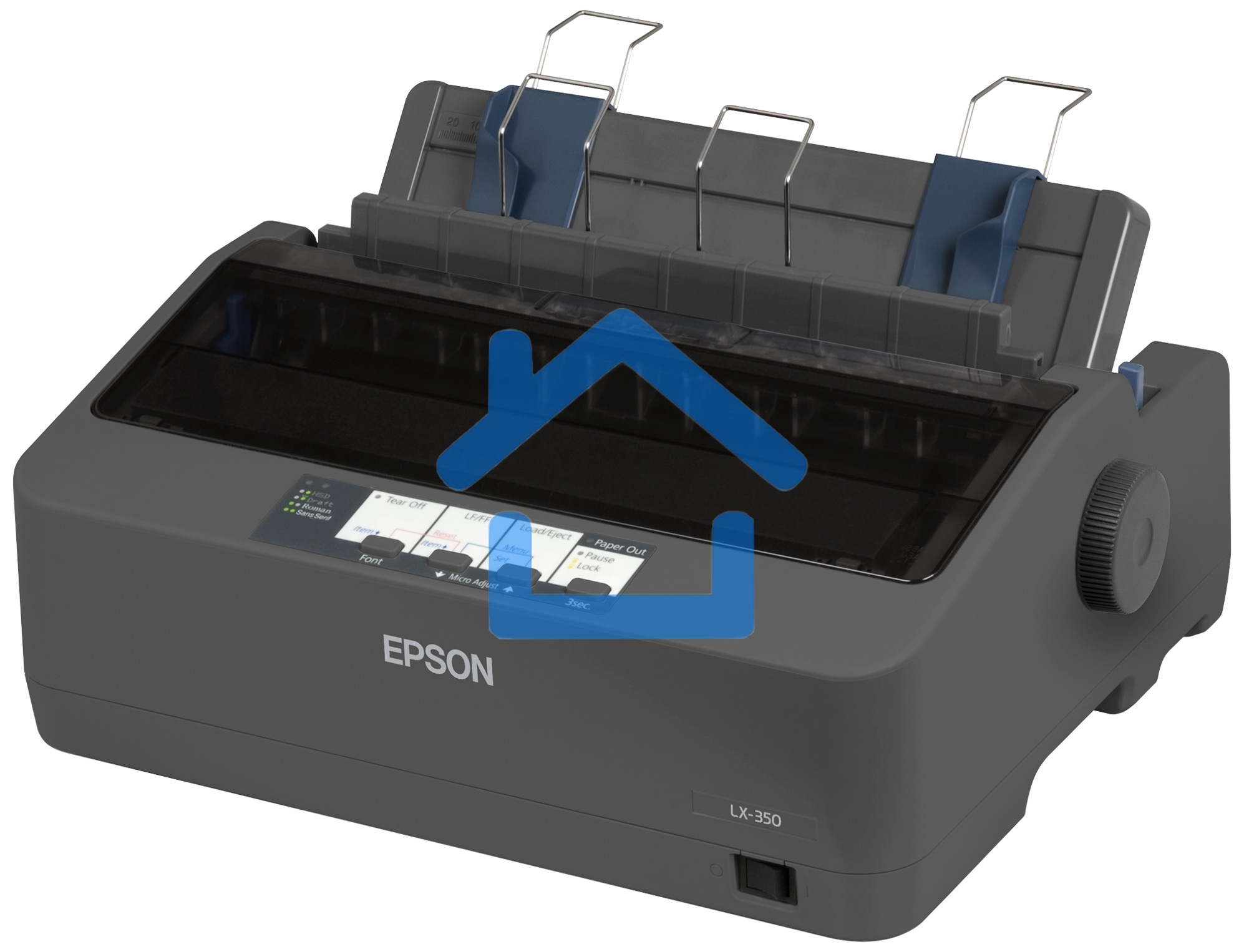 Принтер матричный Epson LX-350 (C11CC24031/C11CC24032), (А4, 357 cps (12 cpi), USB, LPT, COM)
