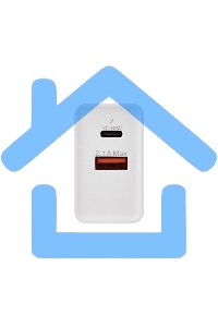 Сетевое зарядное устройство Rexant Type-C + USB 3.0 с Quick charge, белый