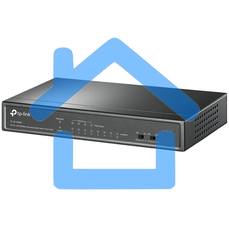 Коммутатор TP-Link SMB TL-SF1008P Коммутатор 8-port 10/100M Desktop PoE Switch