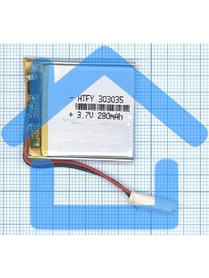 Аккумулятор Li-Pol (батарея) 3*30*35мм 2pin 3.7V/280mAh