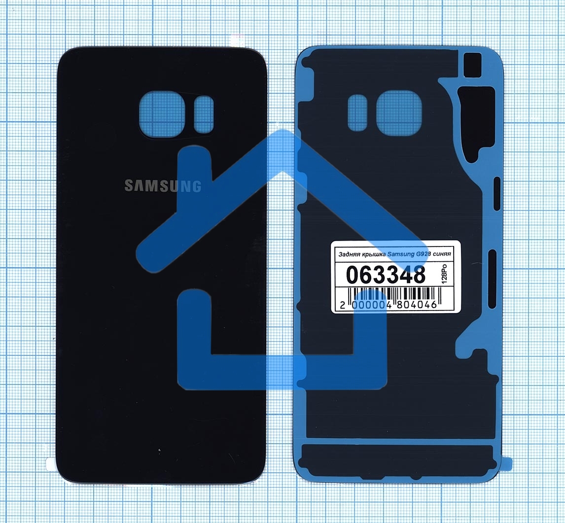 Задняя крышка для Samsung G928 Galaxy S6 Edge Plus темно-синяя