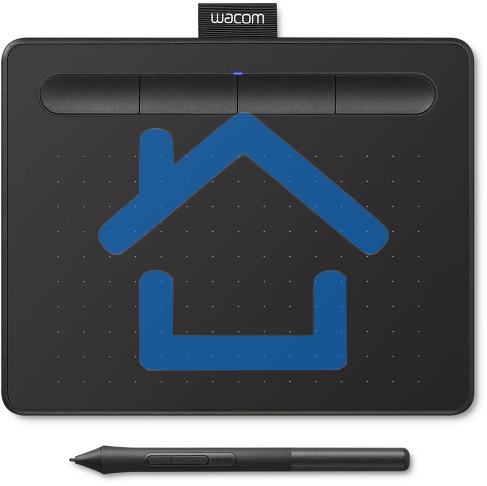 Планшет для рисования Wacom Intuos S CTL-4100K-N USB черный