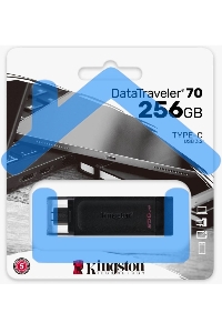 Флешка USB Kingston 256 Gb DataTraveler 70 DT70/256 Gb USB Type-C 3.2 черный