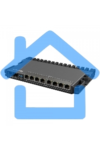 Маршрутизатор Mikrotik RB5009UPr+S+IN,7х 1G RJ45, 2.5G RJ45, 10G SFP+, 1xPoE in, 7x PoE out