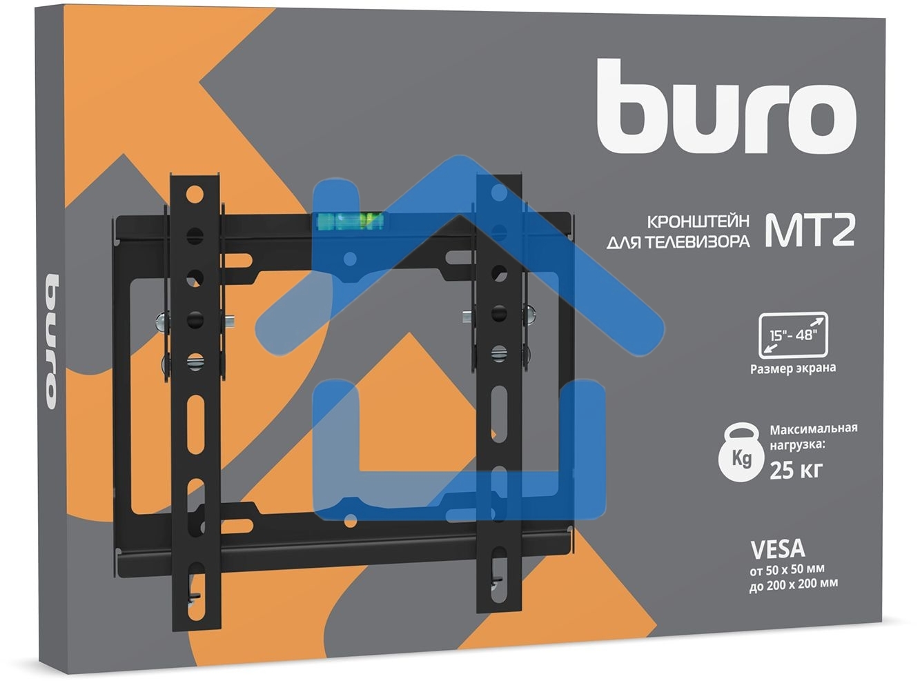 Кронштейн для телевизора Buro MT2 черный 15