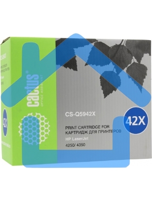 Картридж лазерный Cactus CS-Q5942X черный (20000 стр.) для HP 4250/4350