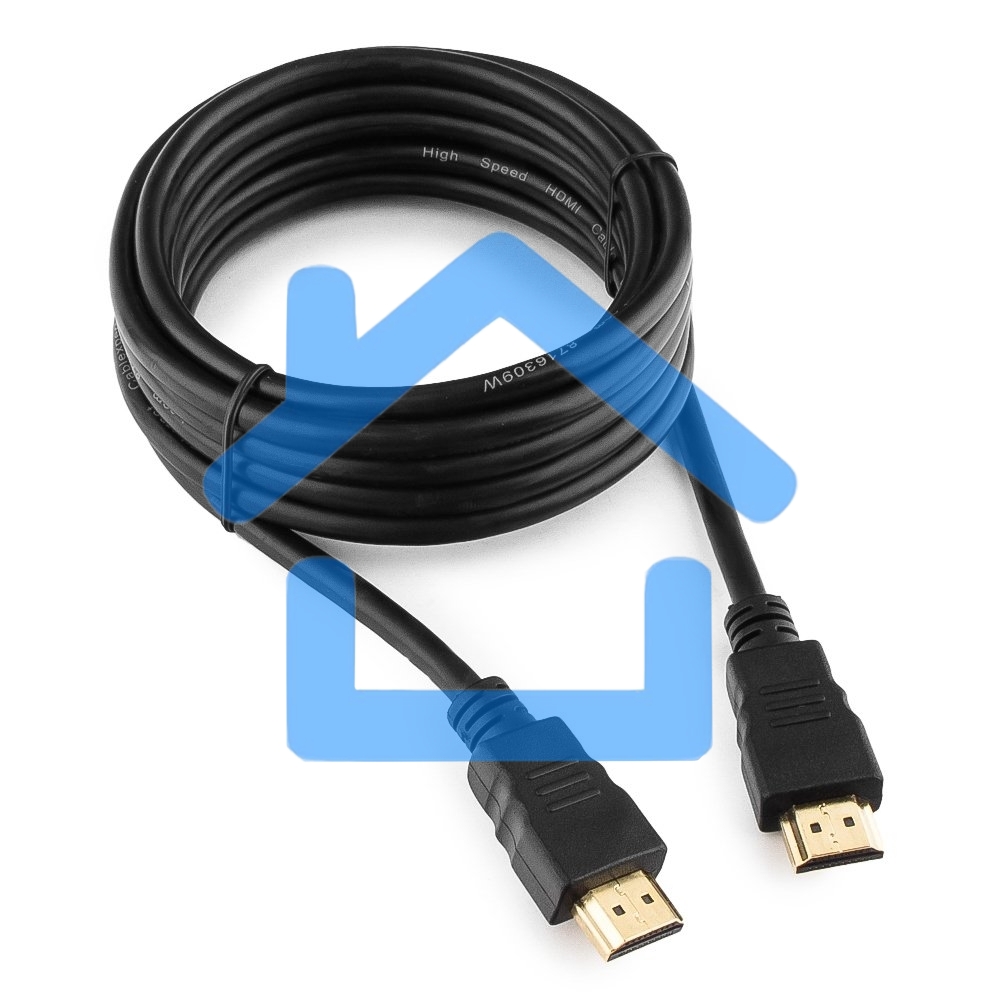 Кабель Cablexpert HDMI CC-HDMI4-10, 19M/19M, v2.0, медь, позол.разъемы, экран, 3м, черный, пакет