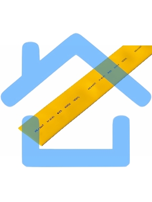Трубка термоусадочная 25.0/12.5 1м жел. Rexant 22-5002