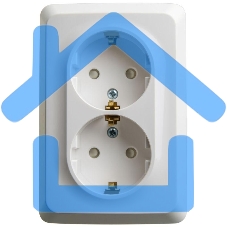 Розетка 2-м ОП Этюд 16А 250В угловая защ. шторки с заземл. белый SchE PA16-108B