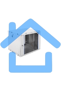 Шкаф настенный ЦМО ШРН-Э-9.500 9U 600x520мм пер.дв.стекл несъемные бок.пан. серый