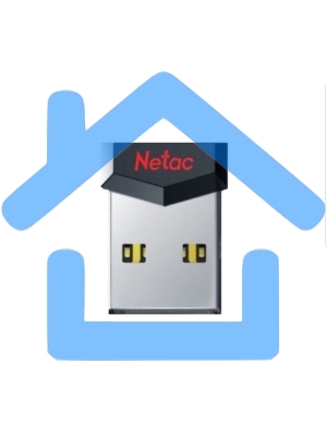 Флешка USB Netac UM81 16 Gb <NT03UM81N-016G-20BK>, USB 2.0, Ultra compact