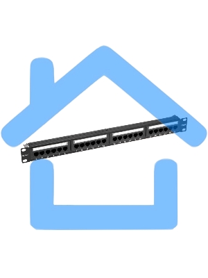 Панель коммутационная с кабельным органайзером 19