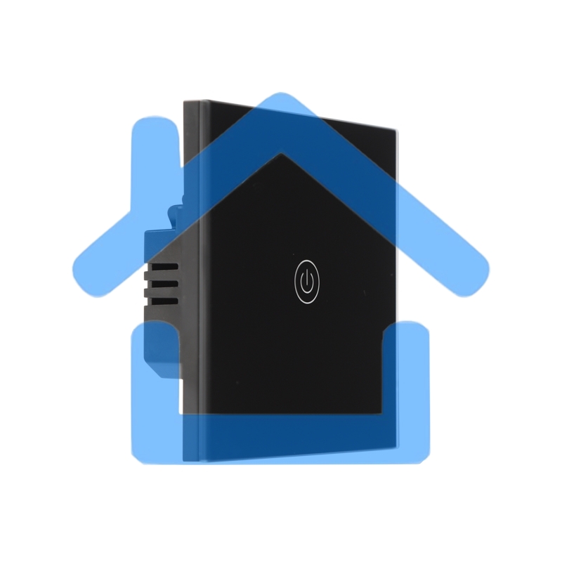Умный Wi-Fi выключатель однокнопочный черный SECURIC