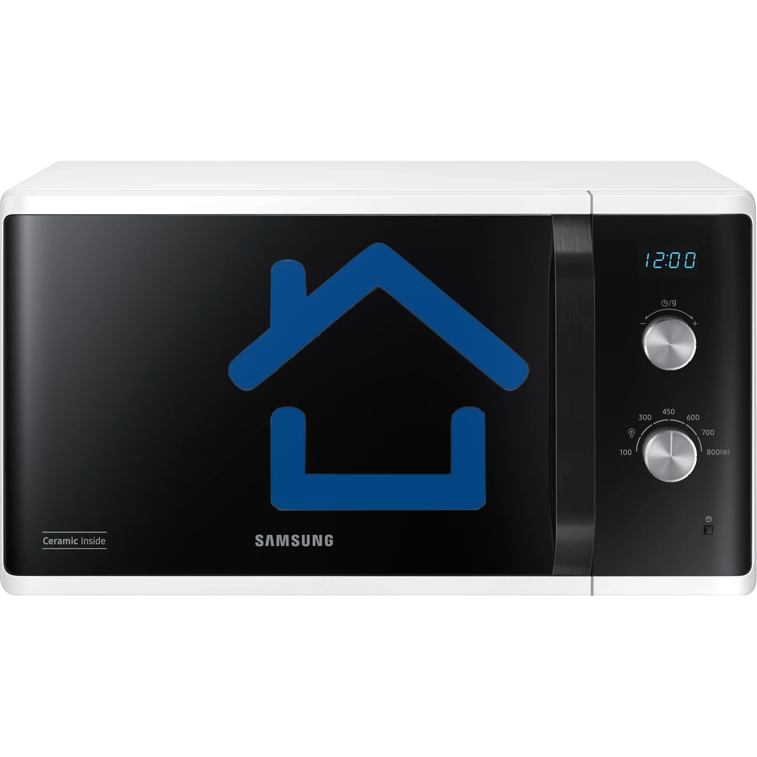 Микроволновая печь Samsung MS23K3614AW белый, 23 л, 800 Вт, переключатели - поворотный механизм