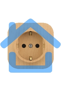 Розетка 1-м ОП Quteo 16А с заземл. дерево Leg 782271