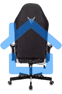 Кресло игровое Knight Neon черный/серебряный соты эко.кожа с подголов. крестовина металл