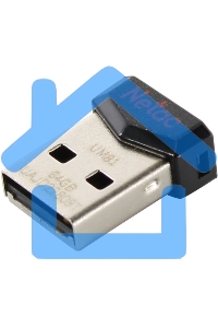Флешка USB Netac UM81 64 Gb <NT03UM81N-064G-20BK>, USB 2.0, Ultra compact