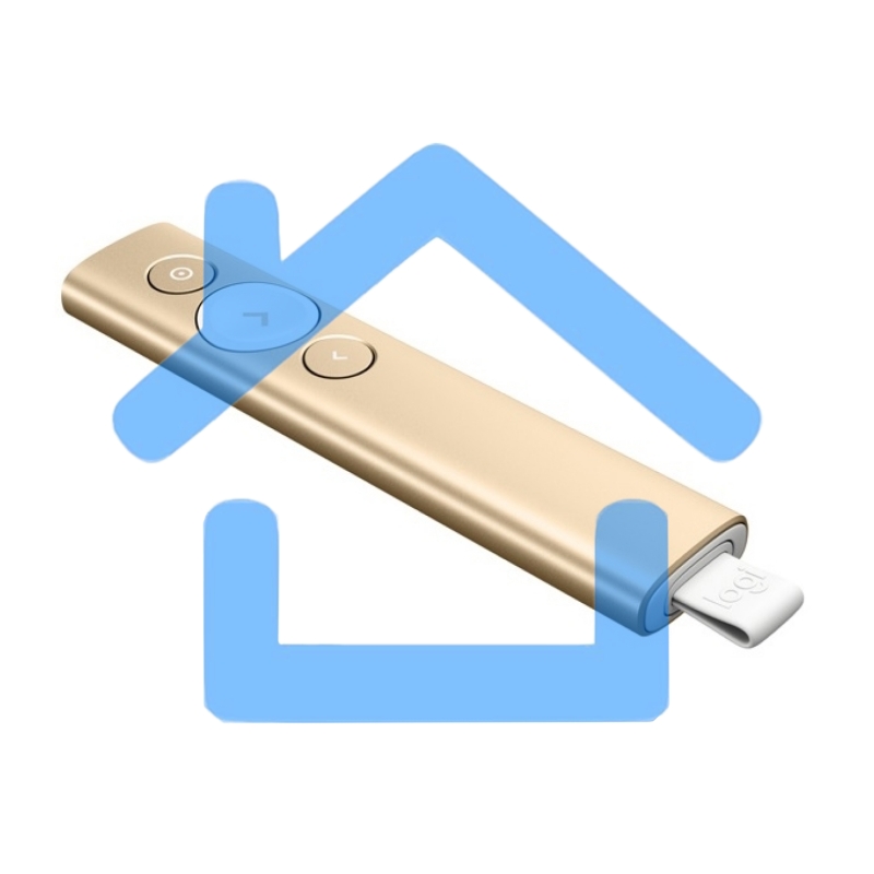 Презентер Logitech Spotlight золотистый, радиоканал, USB, кнопки - 3