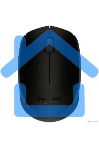 Мышь беспроводная Logitech B170 черный, 1000 dpi, радиоканал, USB, кнопки - 3