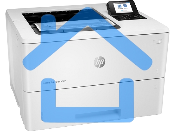Принтер лазерный HP LaserJet Enterprise M507dn (1PV87A), A4, ч/б, печ. до 43 стр/мин, 1200 x 1200 dpi, USB, RJ-45, Air Print, Mopria
