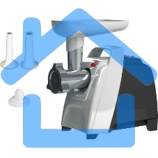 Мясорубка электрическая Аксион М61.01 черно-серебристая