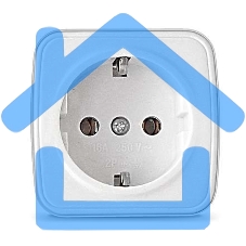 Розетка 1-м ОП Электра с заземл. белый Союз 0012 Розетка 1-м ОП Электра с заземл. белый Союз 0012