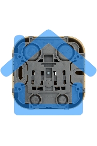 Розетка 1-м ОП Quteo 16А с заземл. дерево Leg 782271