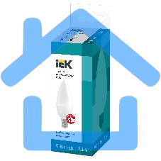 Лампа светодиодная LED 9Вт 230В 4000К E14 свеча LLE-C35-9-230-40-E14 IEK