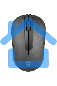 Мышь беспроводная Defender Hit MM-495 черный, 1600 dpi, радиоканал, USB, кнопки - 3