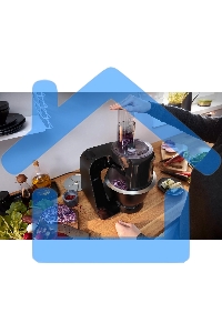 Кухонный комбайн Bosch 1000 Вт, черный