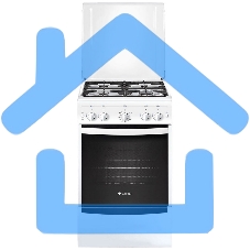 Плита газовая Gefest ПГ 5100-02 0009 белый, конфорок 4 шт, духовка 52 л, 50 см x 85 см x 58.5 см