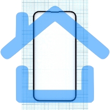 Защитное стекло 5D для Apple iPhone 13 mini черный