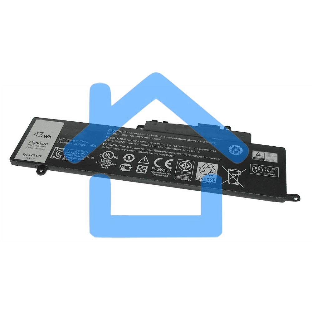 Аккумуляторная батарея для ноутбука Dell Inspiron 11. 13 Type (GK5KY) 43Wh
