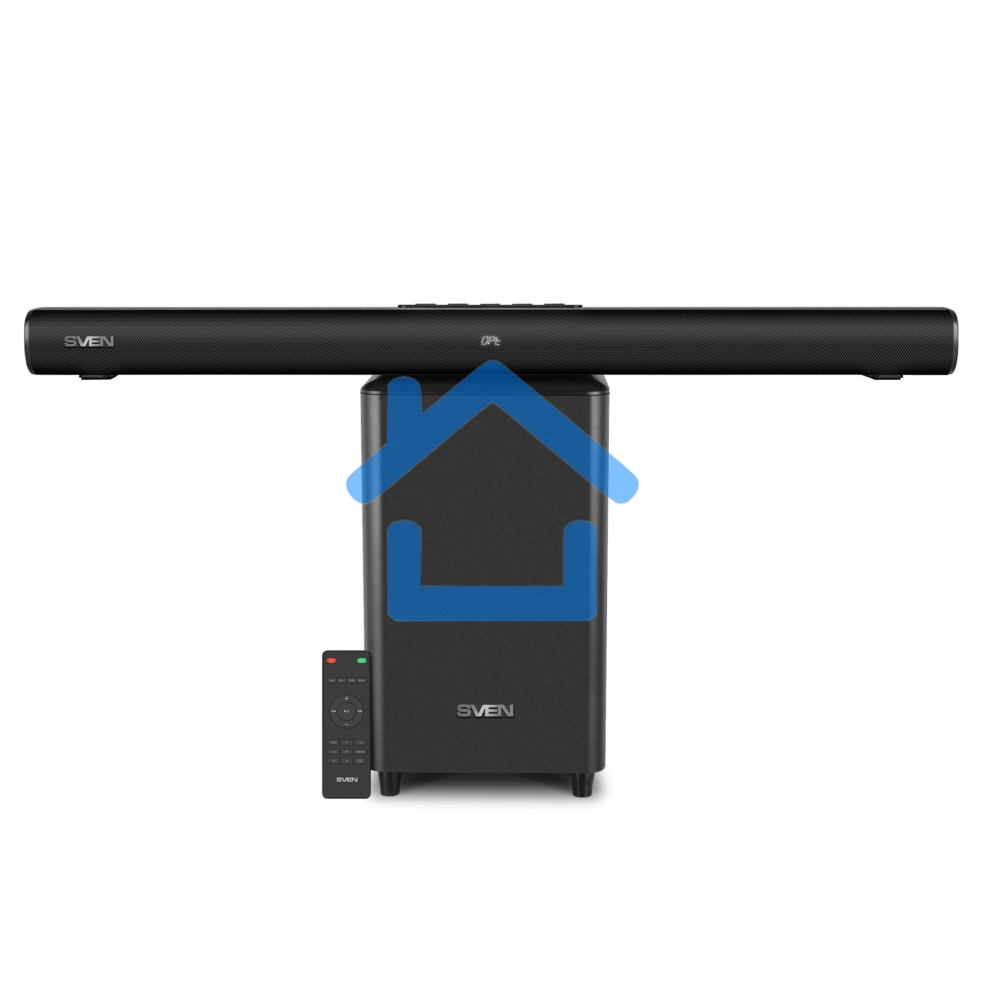 Саундбар Sven SB-2200D черный (2 x 60W, Bluetooth сабвуфер 180W, пульт ДУ, LED-дисплей, HDMI, USB)