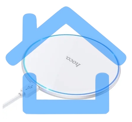 Беспроводная зарядка HOCO CW6 Pro Easy, 2A, белый