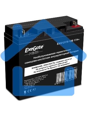 Батарея ExeGate EP160756RUS GP 12170/EXG12170 (12V 17Ah) клеммы под болт М5