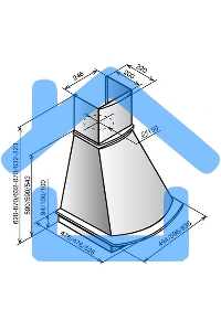Вытяжка каминная Elikor Ротонда 60П-650-П3Л бежевый/дуб, 60 см, 650 куб. м/ч, 60 дБ