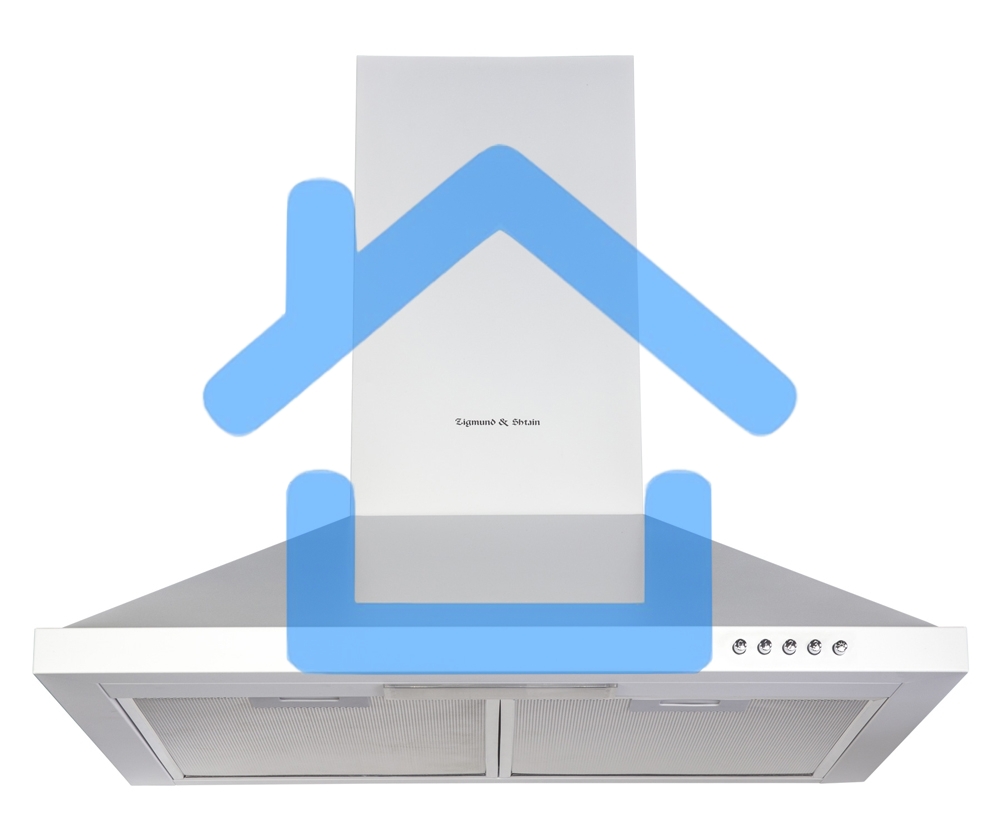 Вытяжка каминная Zigmund & Shtain K 139.6 W белый, 60 см, 500 куб. м/ч, 68 дБ